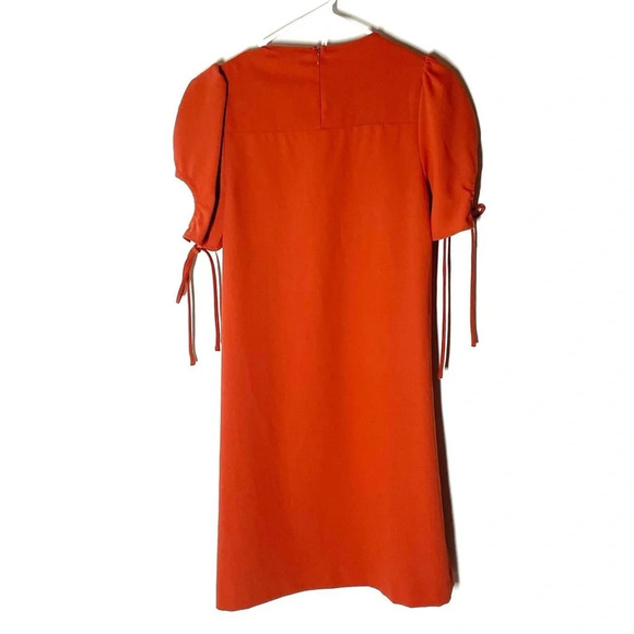 See By Chloé Peppery Red Keyhole Sleeve Dress Size US 4 French 36 - Picture 14 of 14